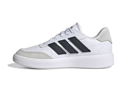 Zapatilla Adidas Courtblock Niño Blanco Negro Cuero Urbana