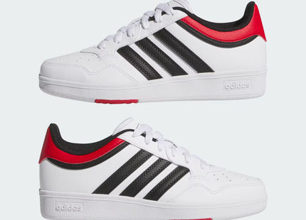 Zapatilla Adidas Hoops 4.0 Niño Niña Blanco Negro Rojo Básquetbol Urbana