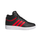 Zapatilla Adidas Hoops 4.0 Mid Niño Negro Rojo Básquet