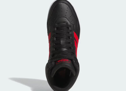 Zapatilla Adidas Hoops 4.0 Mid Niño Negro Rojo Básquet