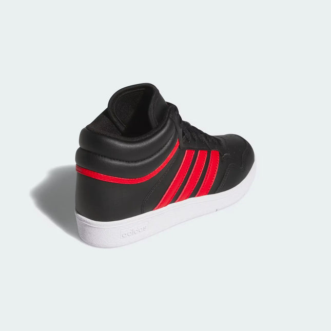 Zapatilla Adidas Hoops 4.0 Mid Niño Negro Rojo Básquet