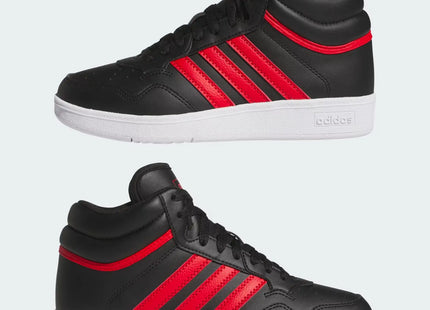 Zapatilla Adidas Hoops 4.0 Mid Niño Negro Rojo Básquet