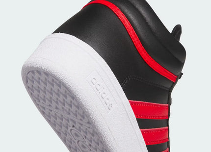 Zapatilla Adidas Hoops 4.0 Mid Niño Negro Rojo Básquet