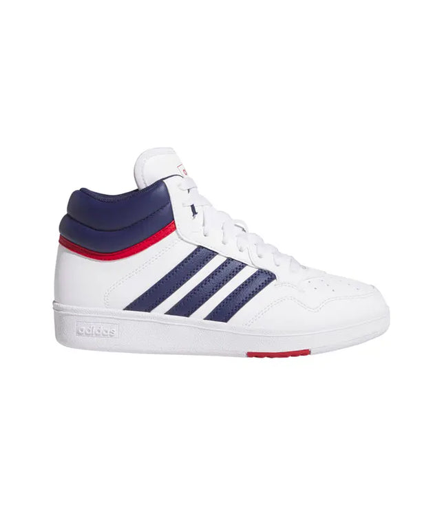 Zapatilla Adidas Hoops 4.0 Mid Niño Blanco Azul Básquet