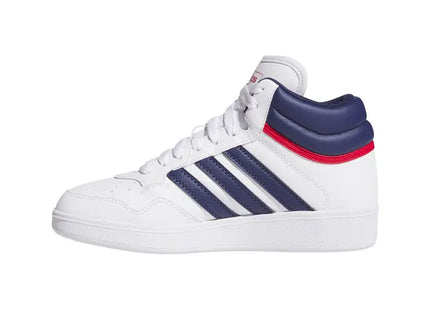 Zapatilla Adidas Hoops 4.0 Mid Niño Blanco Azul Básquet