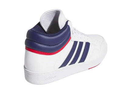 Zapatilla Adidas Hoops 4.0 Mid Niño Blanco Azul Básquet