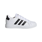 Zapatillas Adidas Grand Court 2.0 Kids Blanco Con Negro