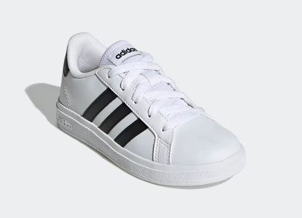 Zapatillas Adidas Grand Court 2.0 Kids Blanco Con Negro