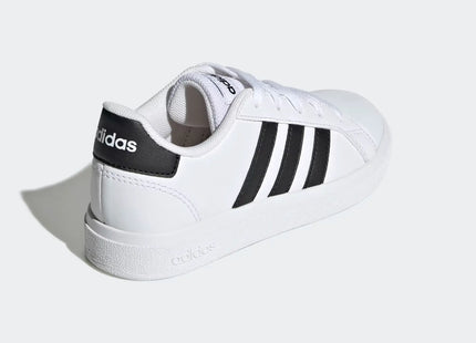 Zapatillas Adidas Grand Court 2.0 Kids Blanco Con Negro