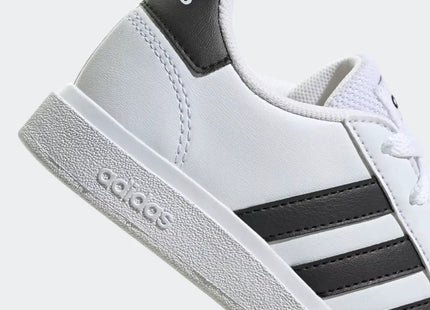 Zapatillas Adidas Grand Court 2.0 Kids Blanco Con Negro
