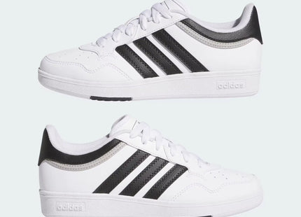 Zapatilla Adidas Hoops 4.0 Niño Niña Blanco Negro Gris Básquetbol Urbana