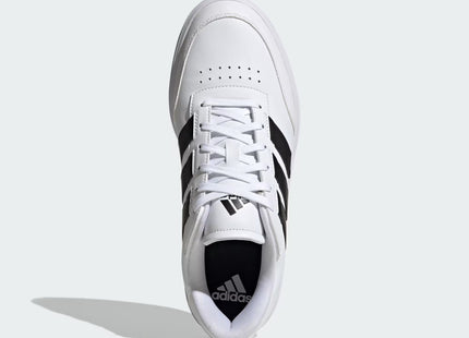Zapatillas Adidas Blanca con 3 Líneas Negras CourtBlock