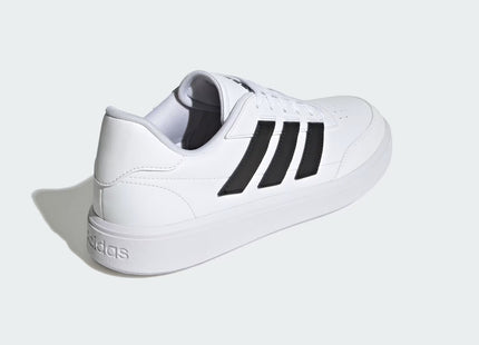 Zapatillas Adidas Blanca con 3 Líneas Negras CourtBlock