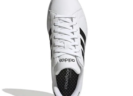 Zapatilla Adidas Grand Court 2.0 Hombre Blanco Negro Cloudfoam
