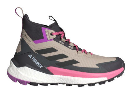Botín Adidas Terrex Free Hiker 2 GTX Mujer Beige Rosa Impermeable
