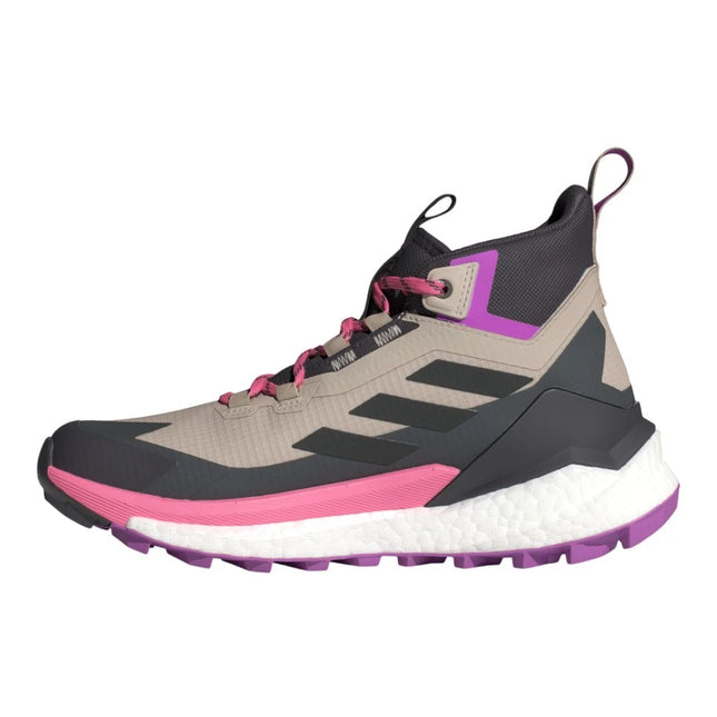 Botín Adidas Terrex Free Hiker 2 GTX Mujer Beige Rosa Impermeable