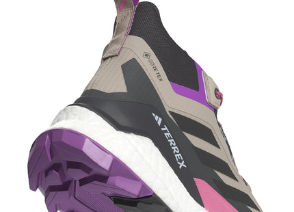 Botín Adidas Terrex Free Hiker 2 GTX Mujer Beige Rosa Impermeable