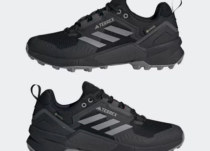 Zapatilla Adidas Terrex Swift R3 GTX Hombre Negro Gris Rojo Trail