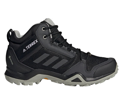 Botín Adidas Terrex AX3 Mid GTX Mujer Negro Gris Impermeable