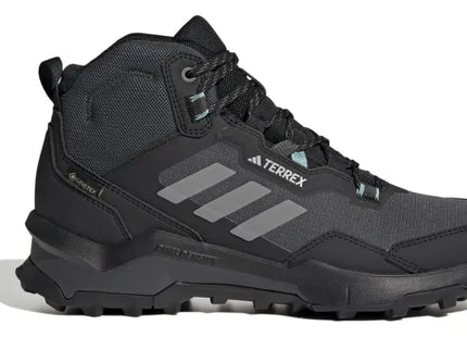 Botín Adidas Terrex AX4 Mid GTX Mujer Negro Gris Impermeable