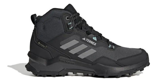 Botín Adidas Terrex AX4 Mid GTX Mujer Negro Gris Impermeable