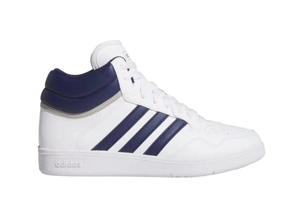 Zapatilla Adidas Hoops 4.0 Mid Unisex Blanco Azul Básquet