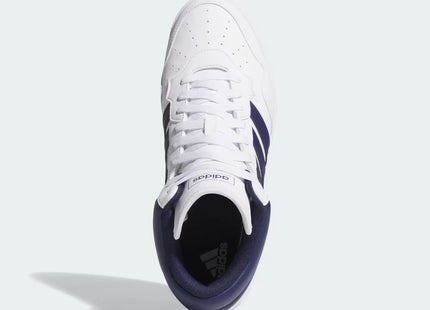 Zapatilla Adidas Hoops 4.0 Mid Unisex Blanco Azul Básquet