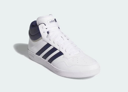Zapatilla Adidas Hoops 4.0 Mid Unisex Blanco Azul Básquet