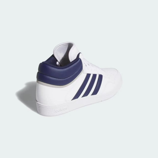 Zapatilla Adidas Hoops 4.0 Mid Unisex Blanco Azul Básquet
