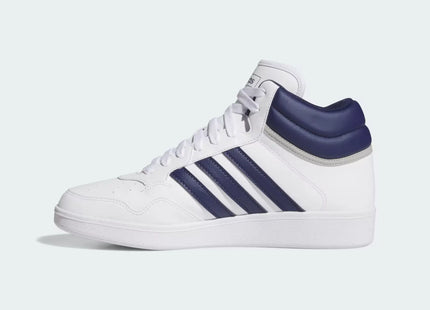 Zapatilla Adidas Hoops 4.0 Mid Unisex Blanco Azul Básquet