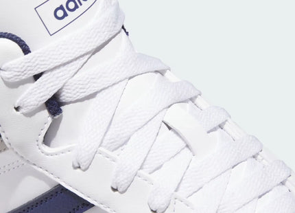 Zapatilla Adidas Hoops 4.0 Mid Unisex Blanco Azul Básquet