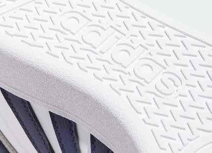 Zapatilla Adidas Hoops 4.0 Mid Unisex Blanco Azul Básquet