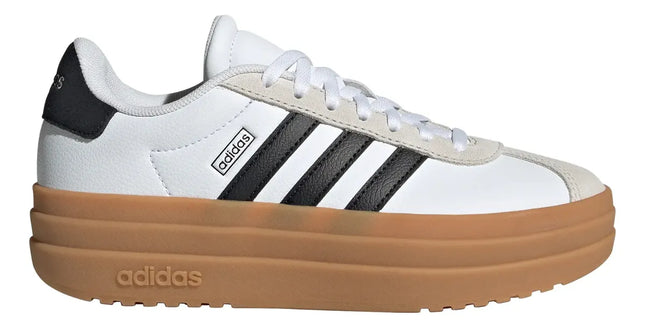 Zapatilla Adidas VL Court Bold Mujer Blanco Negro Suela Gum