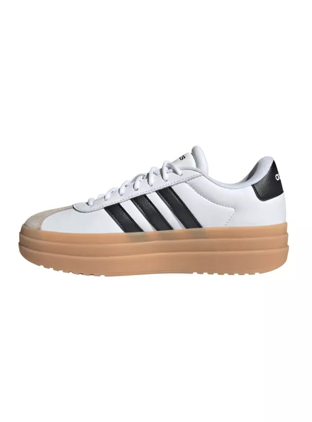 Zapatilla Adidas VL Court Bold Mujer Blanco Negro Suela Gum