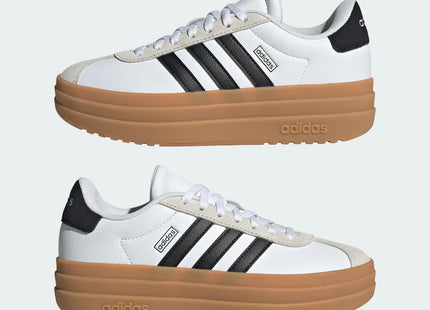 Zapatilla Adidas VL Court Bold Mujer Blanco Negro Suela Gum