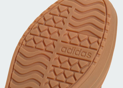 Zapatilla Adidas Blanca Plataforma Líneas Azules Court Bold