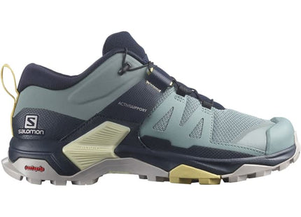 Zapatilla Salomon X Ultra 4 Mujer Gris Trooper Azul Noche Trail