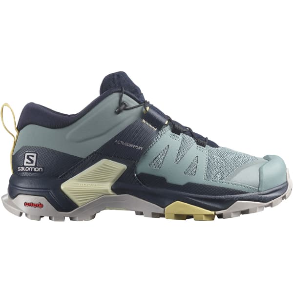 Zapatilla Salomon X Ultra 4 Mujer Gris Trooper Azul Noche Trail