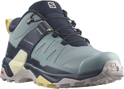 Zapatilla Salomon X Ultra 4 Mujer Gris Trooper Azul Noche Trail