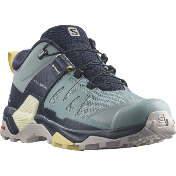 Zapatilla Salomon X Ultra 4 Mujer Gris Trooper Azul Noche Trail