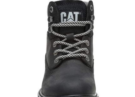 Botín Caterpillar Colorado Mujer Negro Cuero Urbano