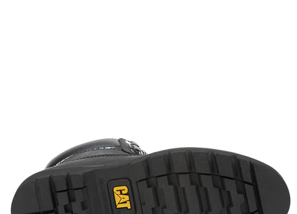 Botín Caterpillar Colorado Mujer Negro Cuero Urbano