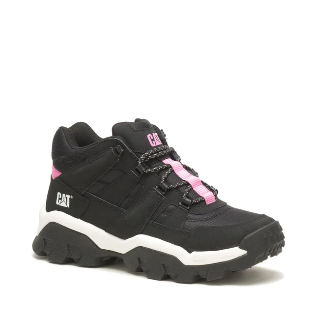 Zapatilla Caterpillar Reactor Mid Mujer Negro Blanco Urbana