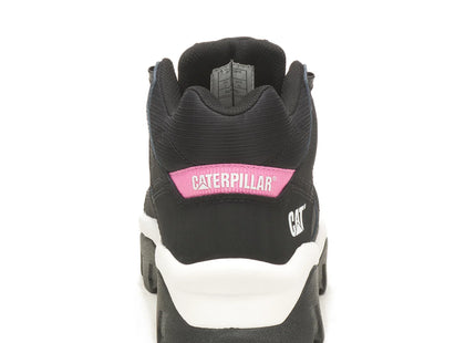 Zapatilla Caterpillar Reactor Mid Mujer Negro Blanco Urbana