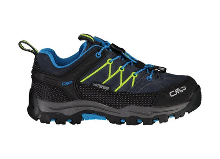 Zapatilla CMP Rigel Low Niño Azul Gecko Impermeable Trekking