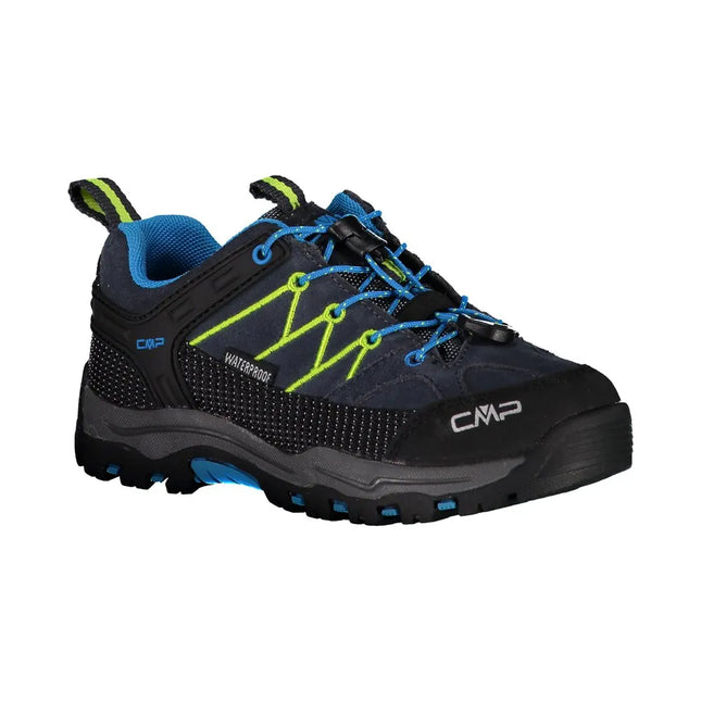 Zapatilla CMP Rigel Low Niño Azul Gecko Impermeable Trekking