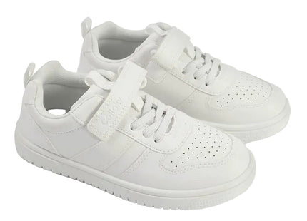 Zapatilla Urbana Retro Colloky Niño Niña Blanca Velcro