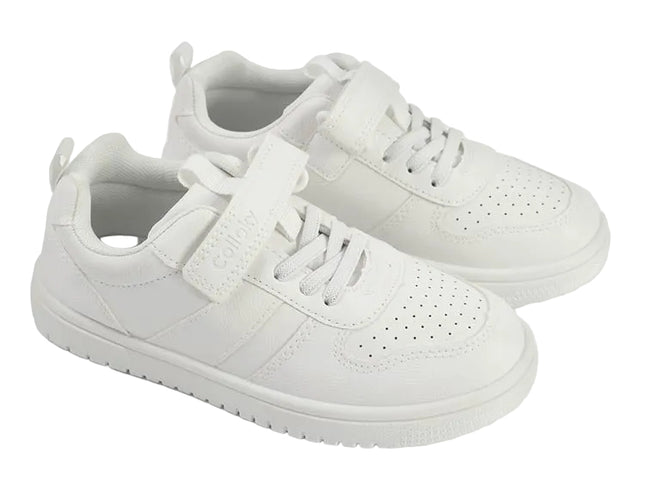 Zapatilla Urbana Retro Colloky Niño Niña Blanca Velcro