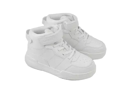 Zapatilla Alta Retro Colloky Niño Niña Blanca Velcro
