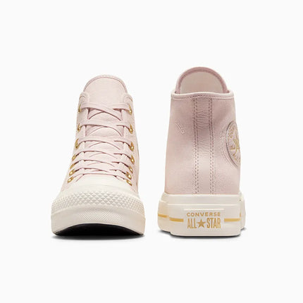 ZAPATILLA CONVERSE CLASICA CAÑA ALTA CON PLATAFORMA MORADOS ROSA SUAVES - CHUCK TAYLOR ALL STAR LIFT HI A10431C